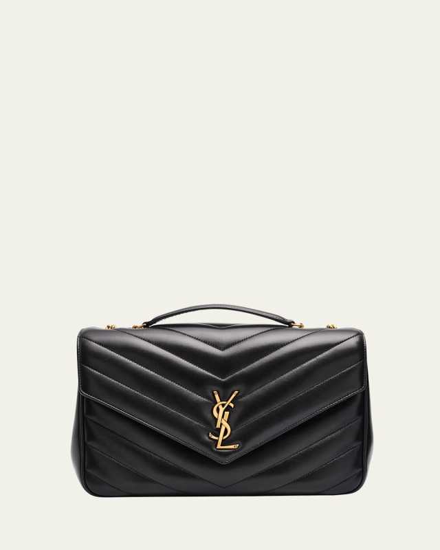 Loulou Large YSL Chain Shoulder Bag in Quilted Leather